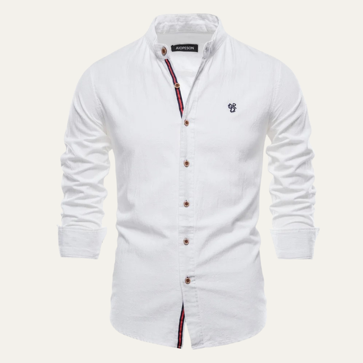 La chemise décontractée à col montant pour homme Pineview Ridge, coupe slim