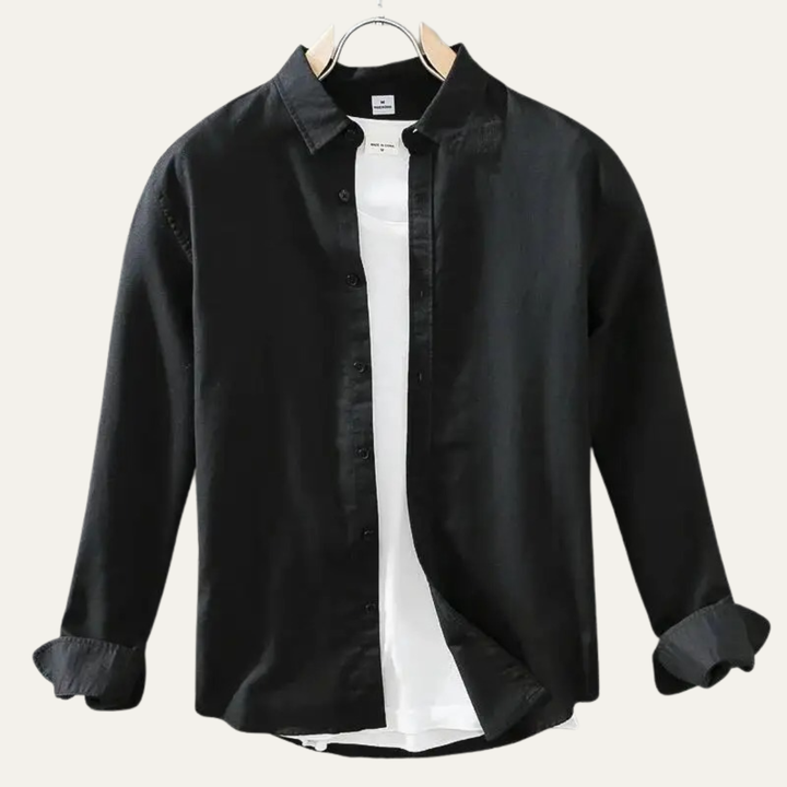 La Chemise Classique en Lin et Coton pour Hommes Ashenwood