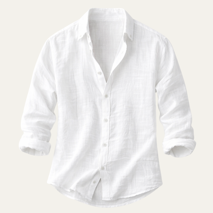 La chemise de plage en coton et lin pour hommes Silverlake