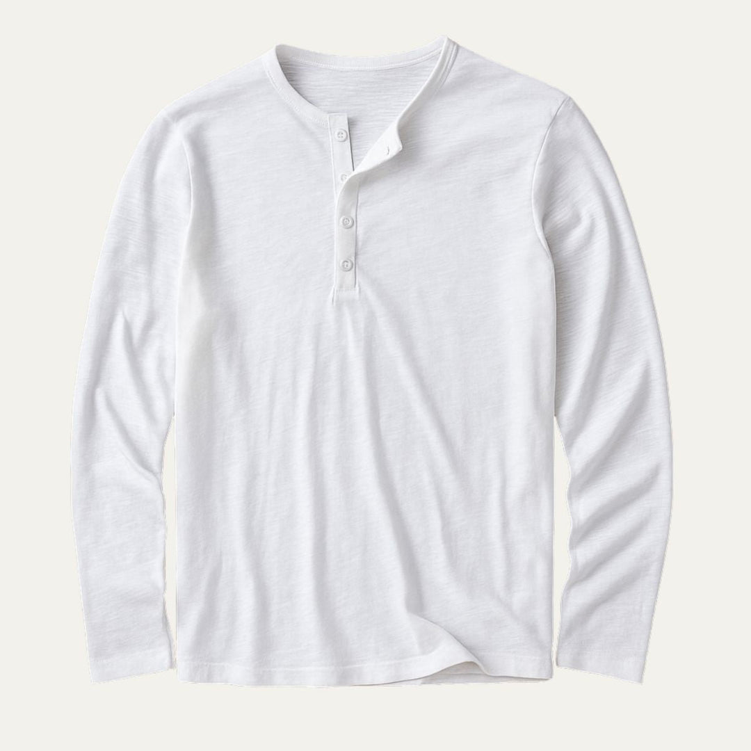 Le Polo en Coton à Manches Longues Cromwell pour Hommes