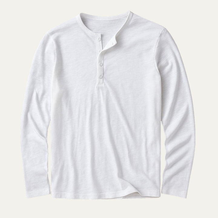 Le Polo en Coton à Manches Longues Cromwell pour Hommes