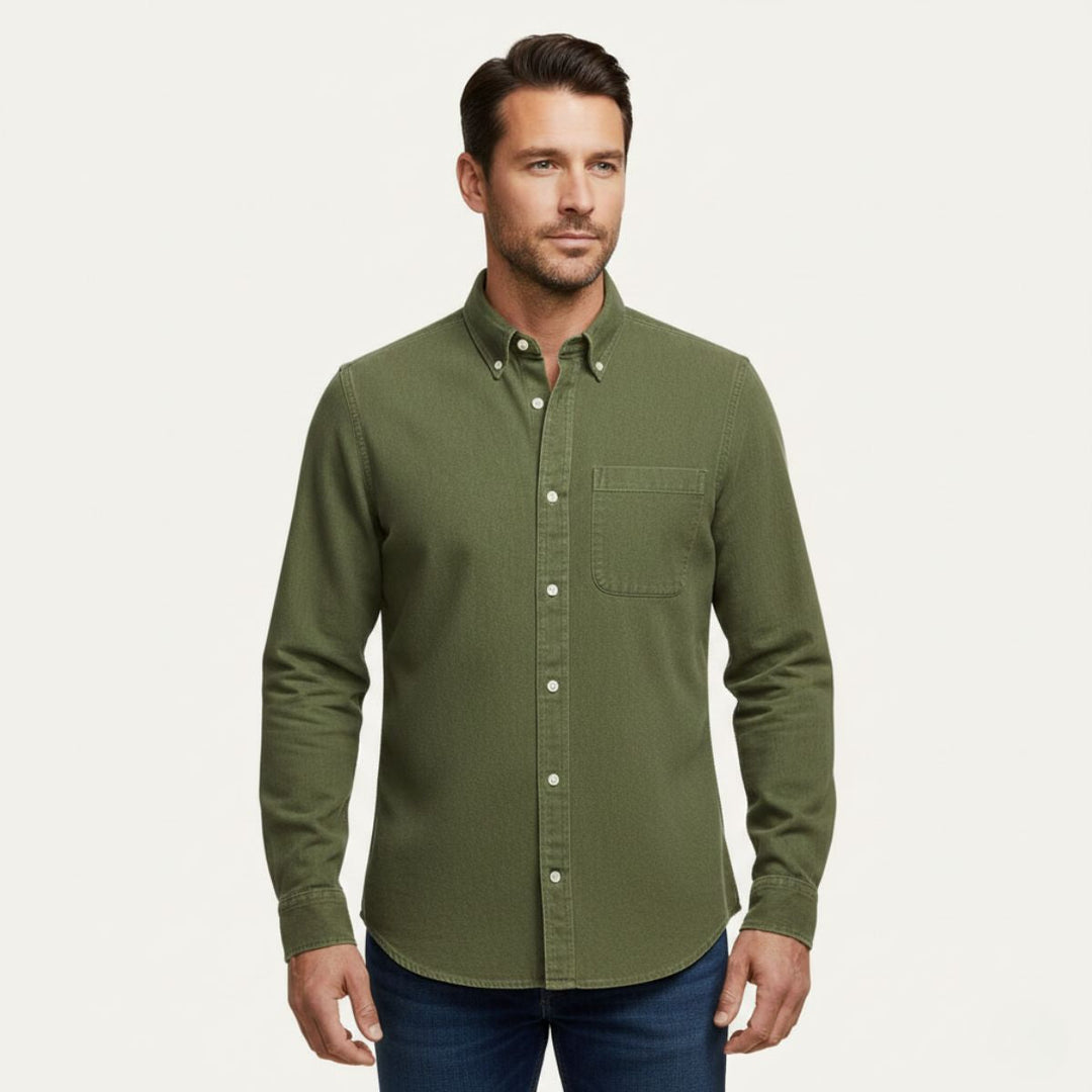 La Chemise en Denim Décontractée Boston pour Hommes