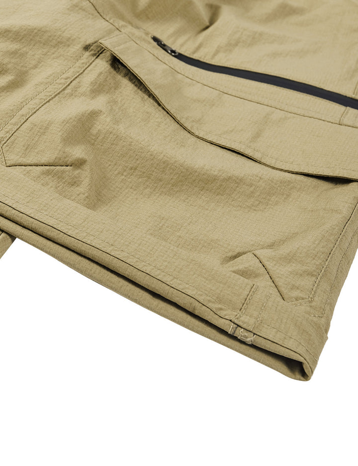 Short cargo léger multi-poches à séchage rapide pour hommes, travail décontracté, randonnée, travail