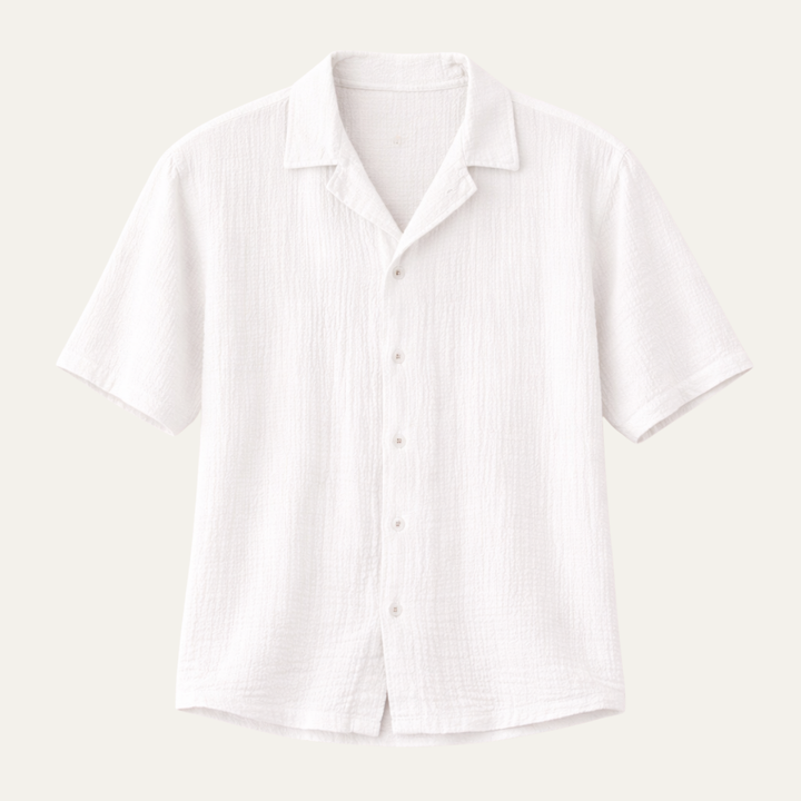 La chemise à col rabattu pour hommes Oxford, tendance, coupe décontractée, à boutons