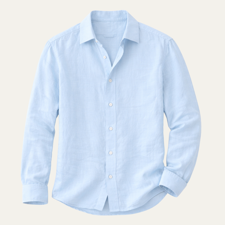 La chemise en coton et lin respirante pour hommes Carlisle, coupe décontractée