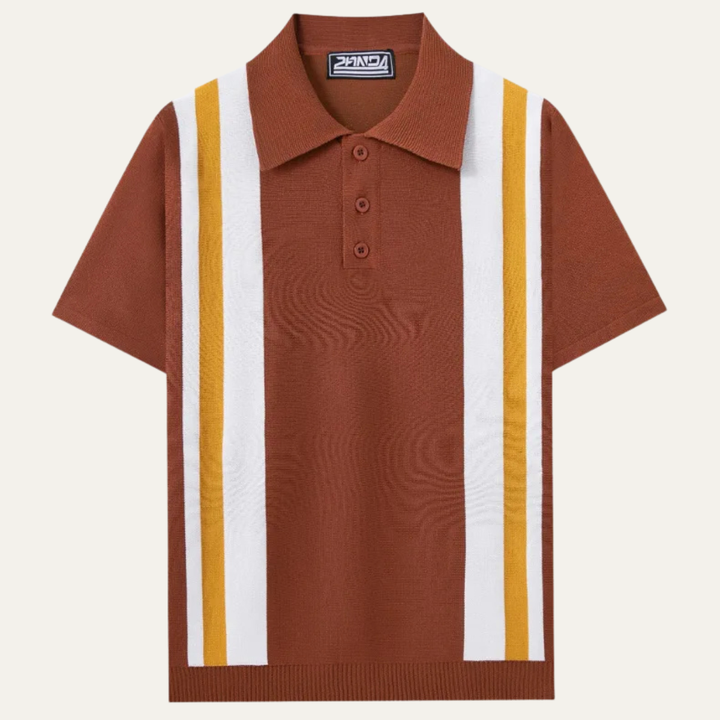 Le Polo Casual Tricot Rayé Rétro pour Homme Grosseto