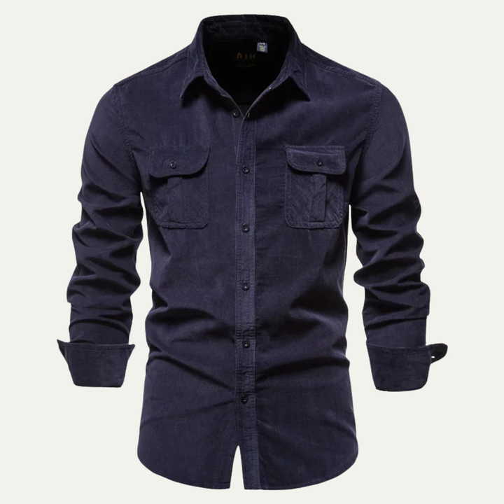 La chemise décontractée en velours côtelé pour homme Lecce