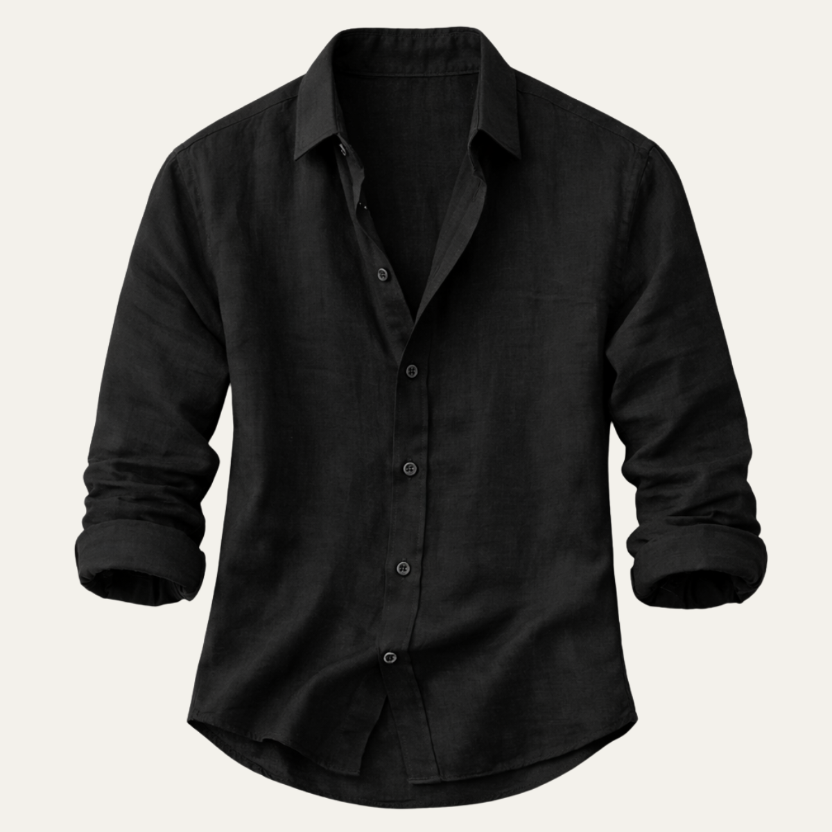 La Chemise Boutonnée en Lin Tendance pour Hommes Meadowrun
