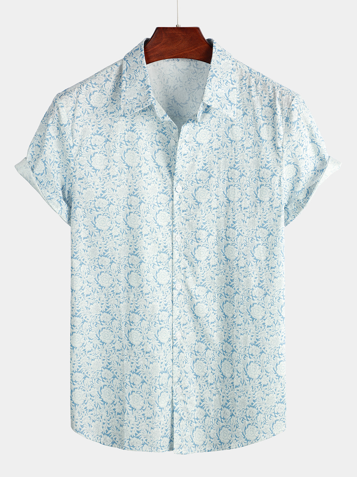 Chemise Casual Imprimée Florale pour Homme