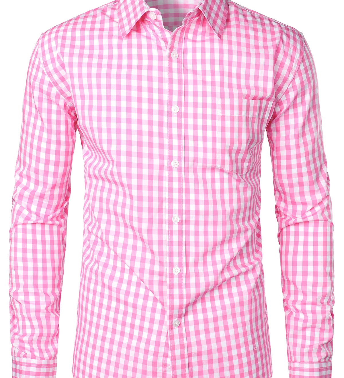 Chemise coupe classique en coton à carreaux