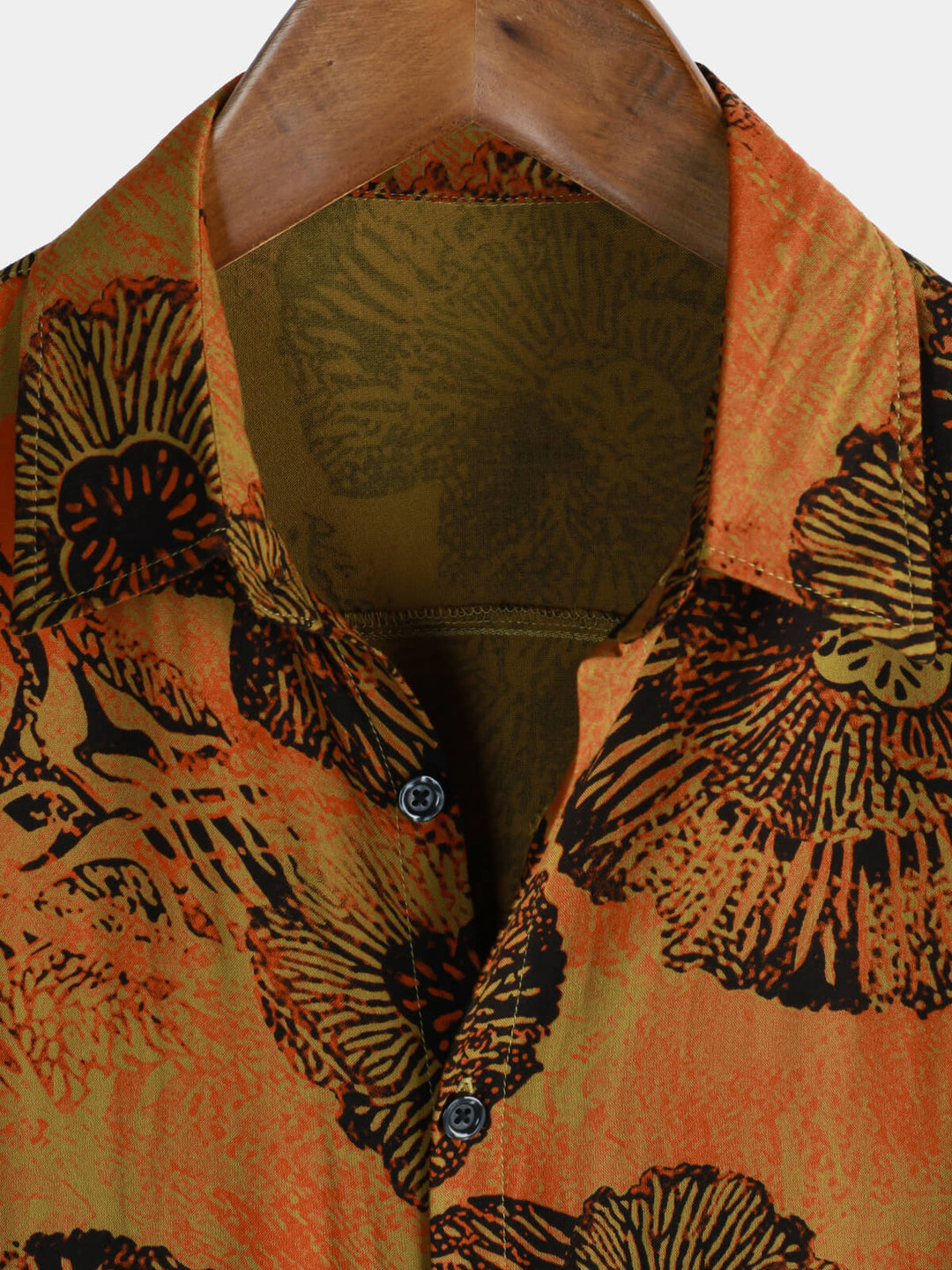 Chemise hawaïenne à manches courtes et à imprimé floral rétro pour homme