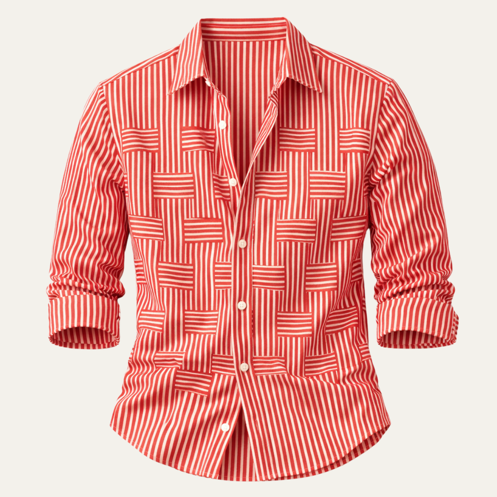 La chemise légère rayée résistante aux plis pour hommes Dunhill