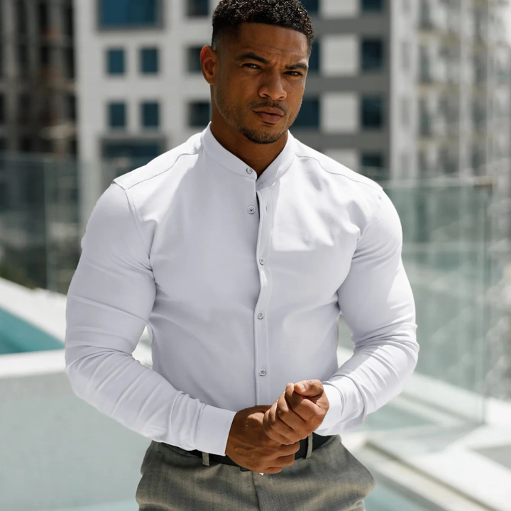 La chemise pour homme à col montant ajustée Willowgate