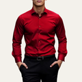 La Chemise de Costume à Manches Longues Ajustée en Stretch Pordenone pour Homme