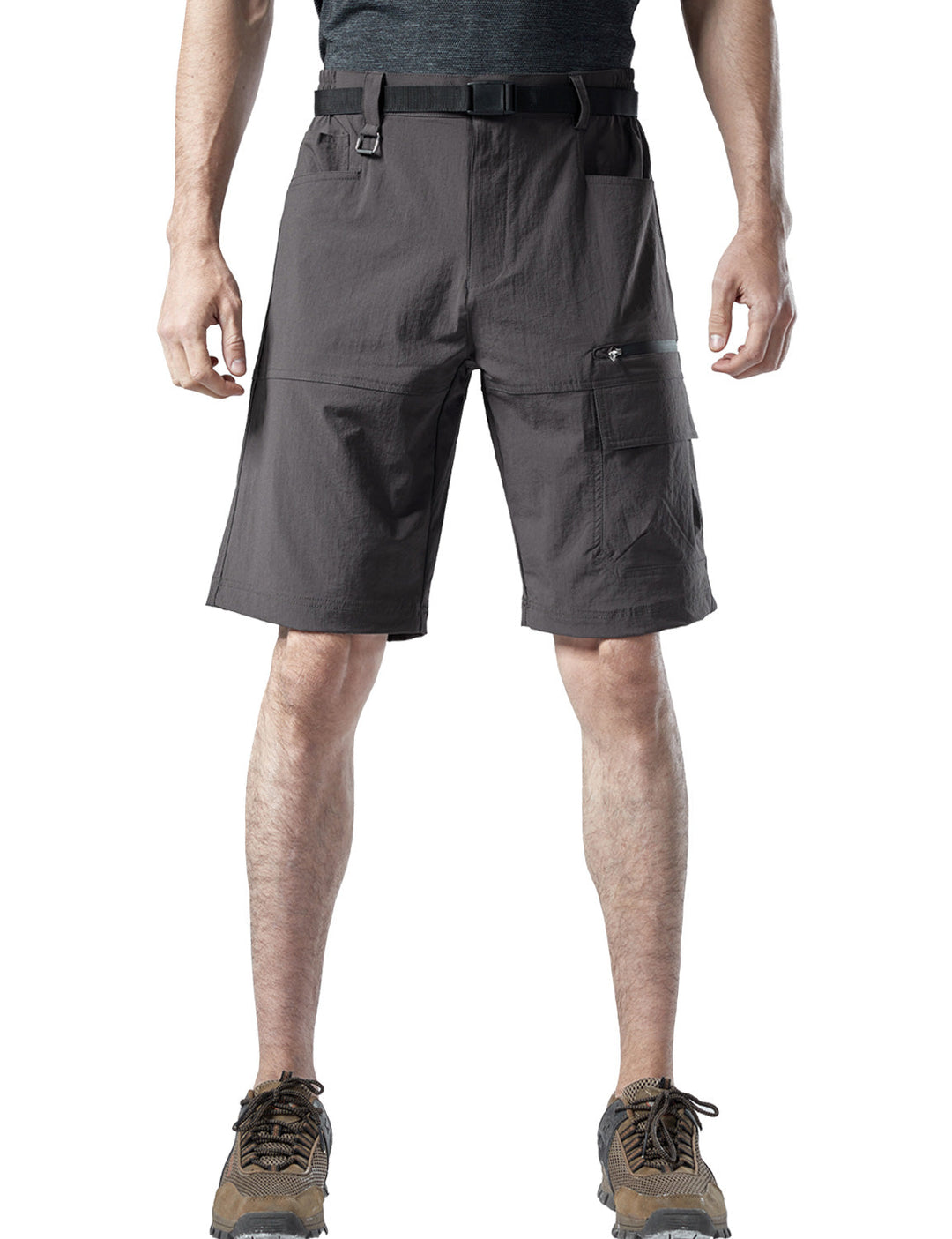 Short cargo léger multi-poches à séchage rapide pour hommes, travail décontracté, randonnée, travail