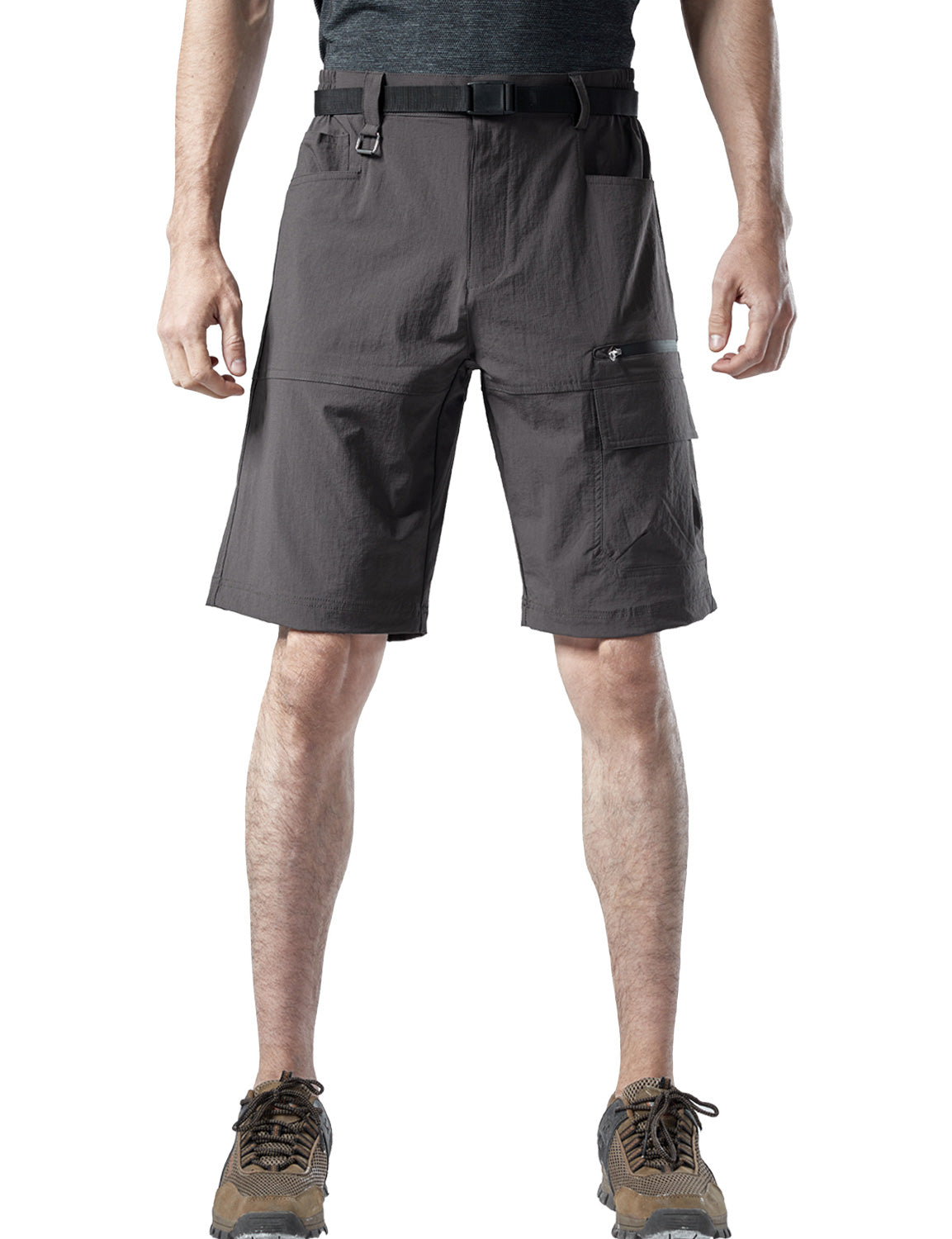 Short cargo léger multi-poches à séchage rapide pour hommes, travail décontracté, randonnée, travail
