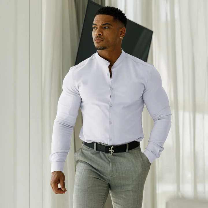 La chemise pour homme à col montant ajustée Willowgate
