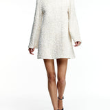Marcelle | Robe à paillettes avec nœud et fermeture à nœud pour femmes