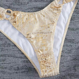 Bikini Boucle Métal Design