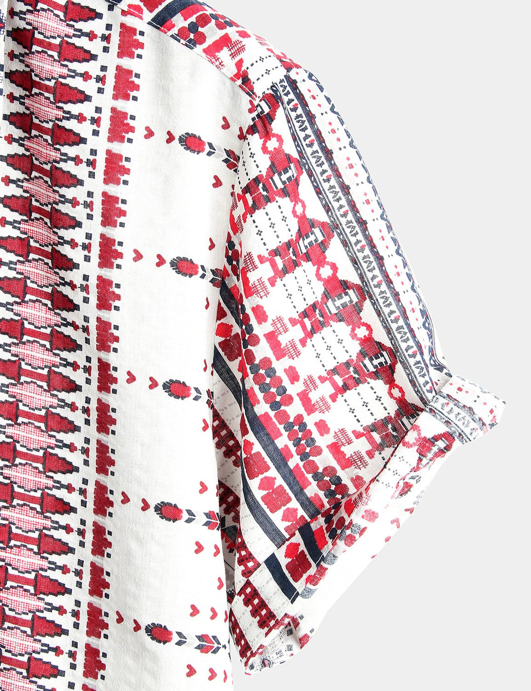 Chemises imprimées basiques en coton pour hommes