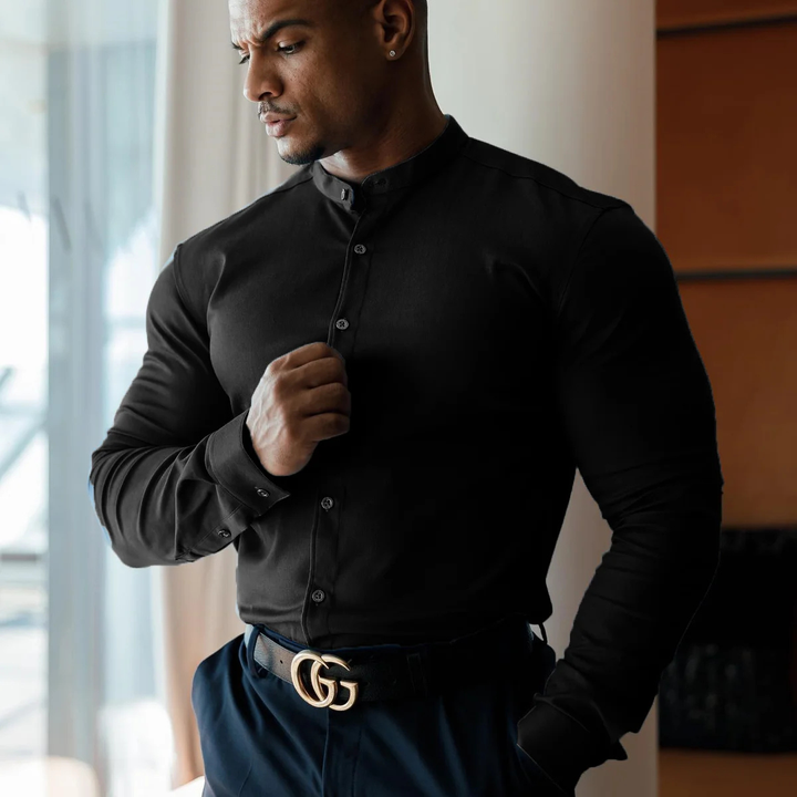 La chemise pour homme à col montant ajustée Willowgate