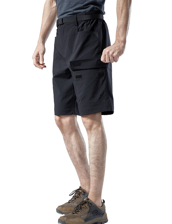 Short cargo léger multi-poches à séchage rapide pour hommes, travail décontracté, randonnée, travail