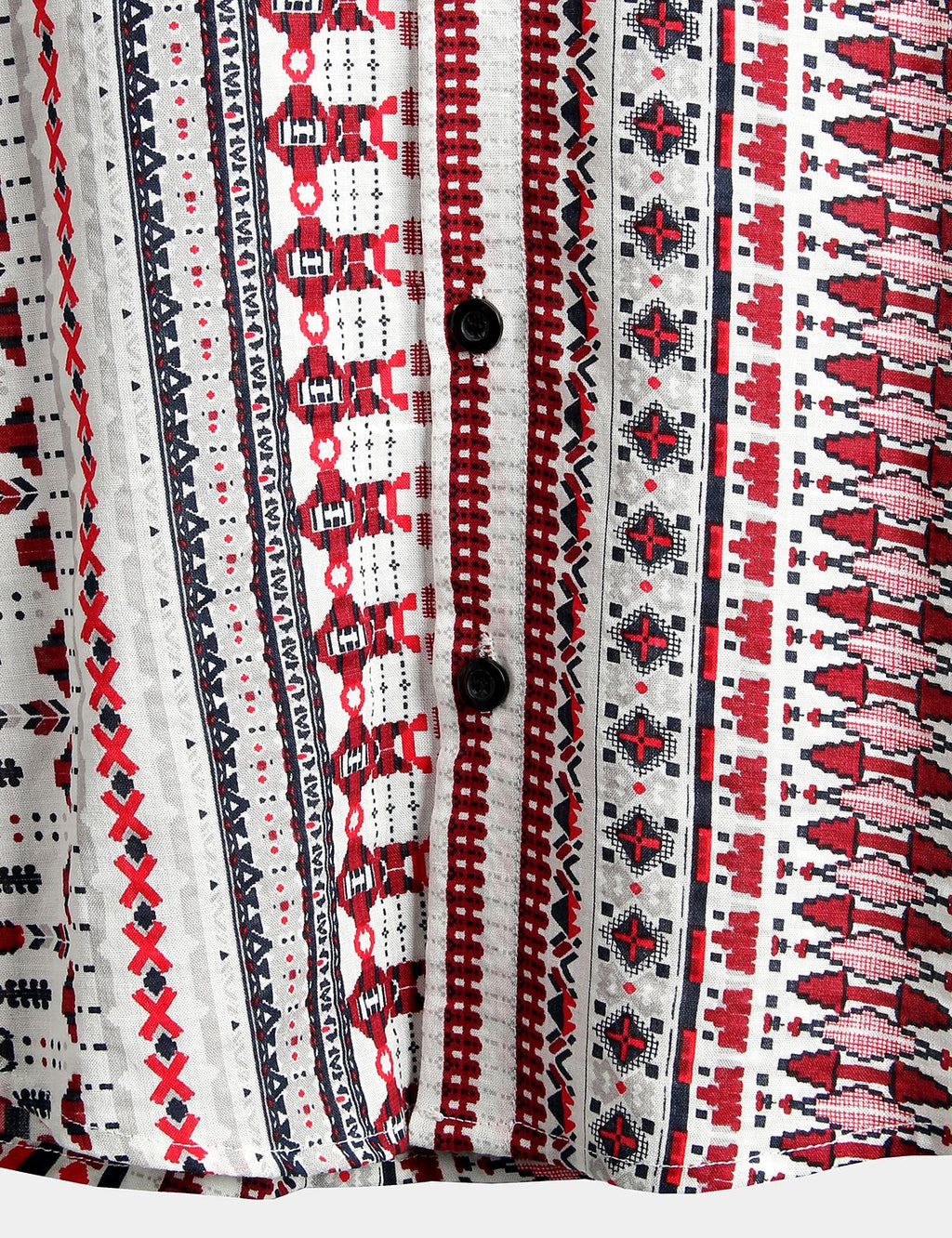 Chemises imprimées basiques en coton pour hommes