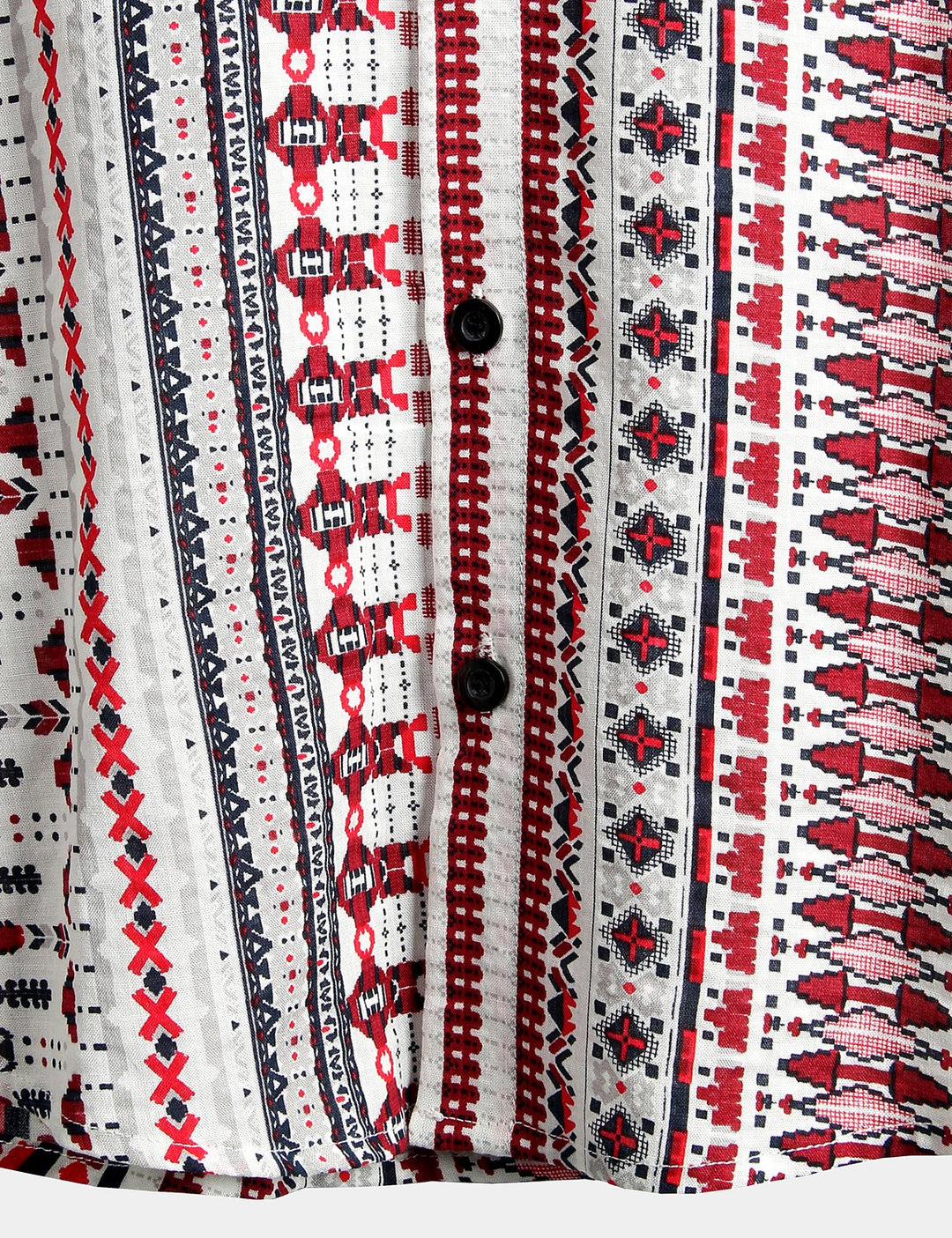 Chemises imprimées basiques en coton pour hommes
