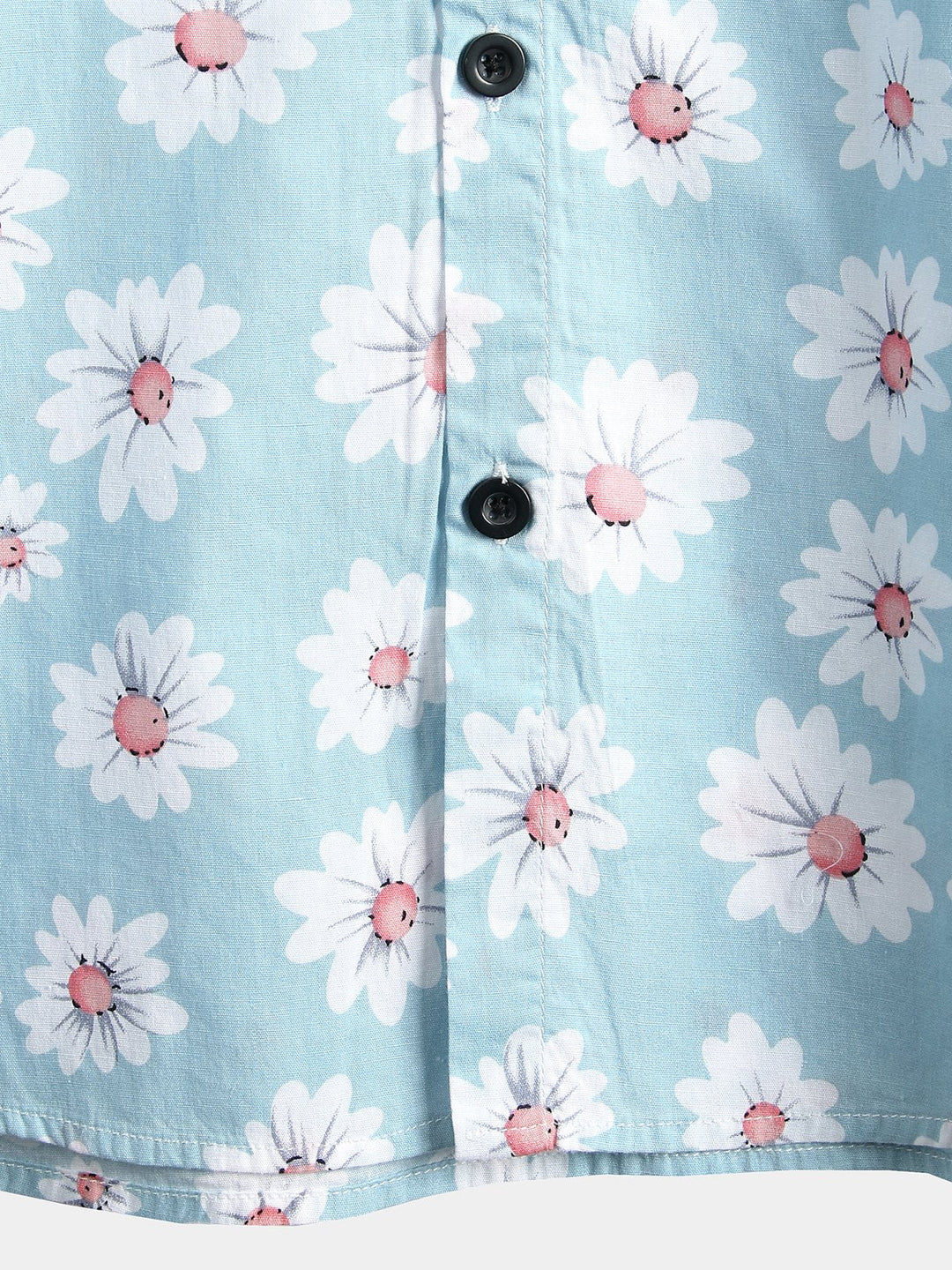Chemise à fleurs hawaïenne à manches courtes en coton imprimé marguerite hawaïenne pour homme
