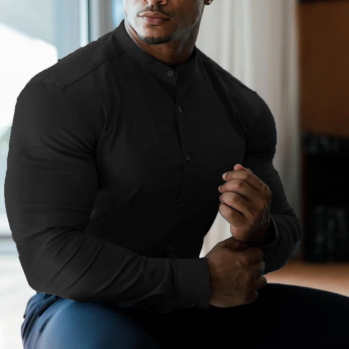 La chemise pour homme à col montant ajustée Willowgate