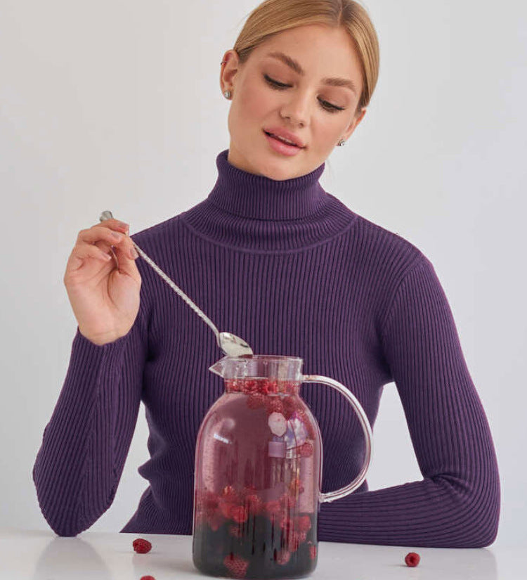 Solene | Pull col roulé classique pour femme