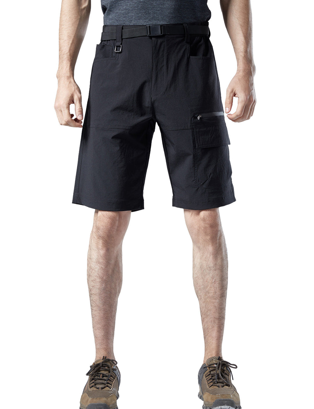 Short cargo léger multi-poches à séchage rapide pour hommes, travail décontracté, randonnée, travail