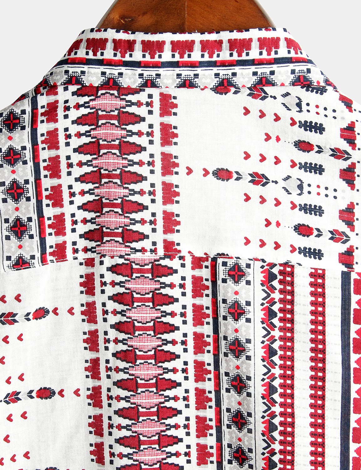 Chemises imprimées basiques en coton pour hommes