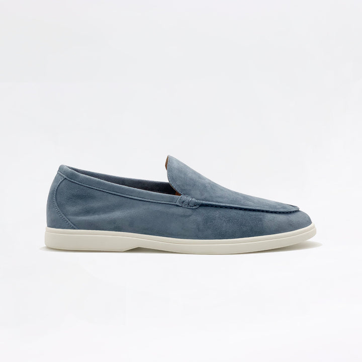 Mocassins en daim - Bleu