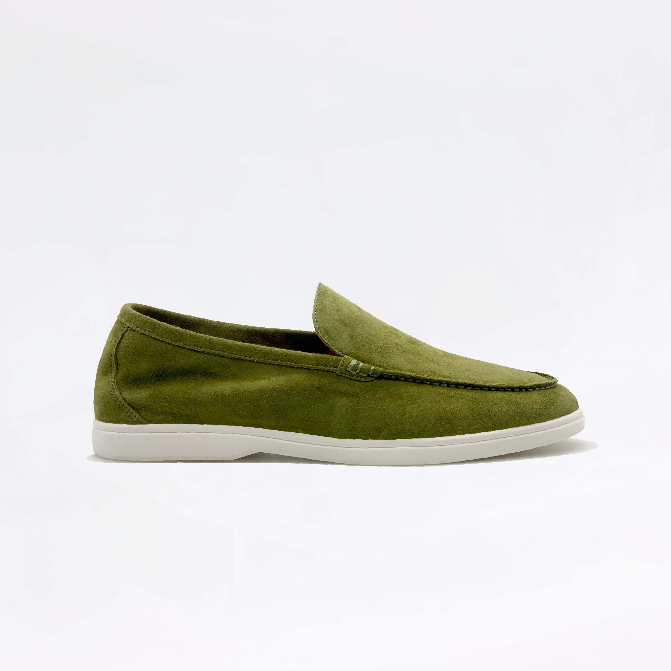 Mocassins en daim - Olive
