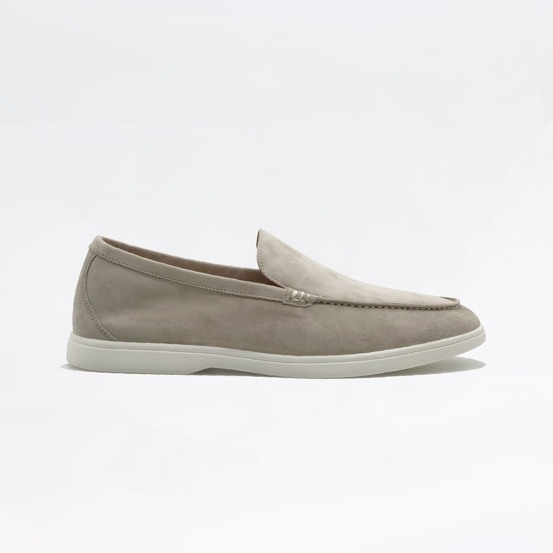 Mocassins en daim - Écru
