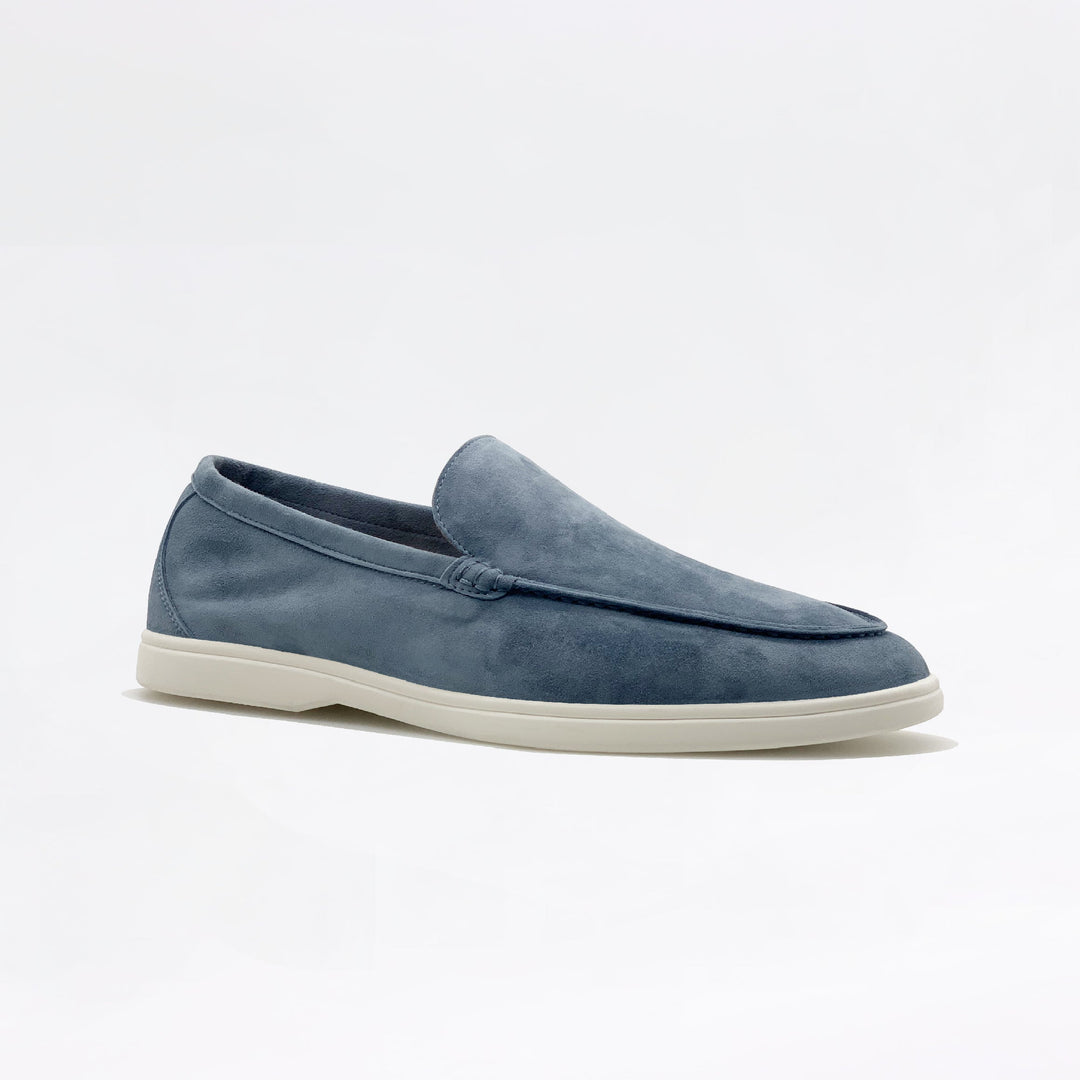 Mocassins en daim - Bleu