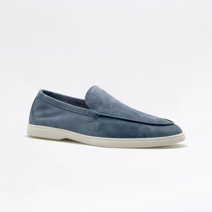Mocassins en daim - Bleu