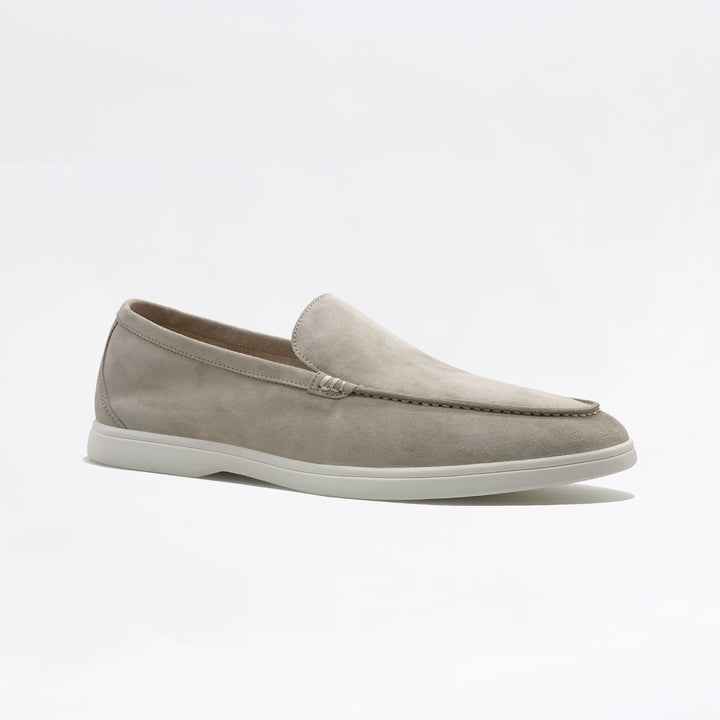 Mocassins en daim - Écru