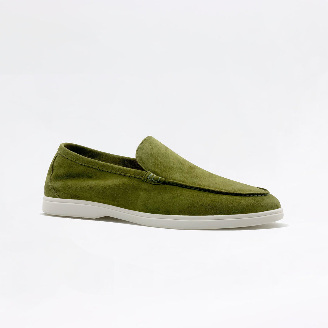 Mocassins en daim - Olive