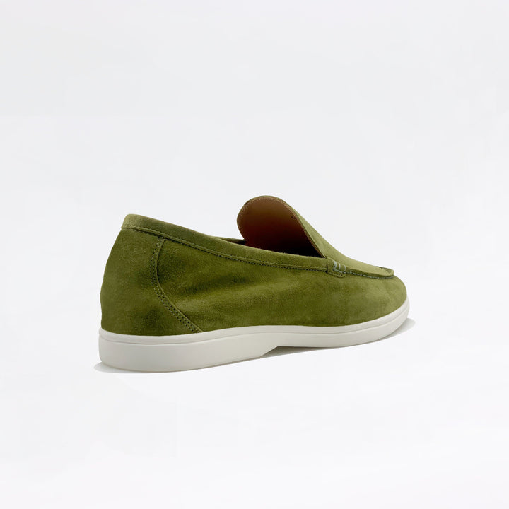 Mocassins en daim - Olive
