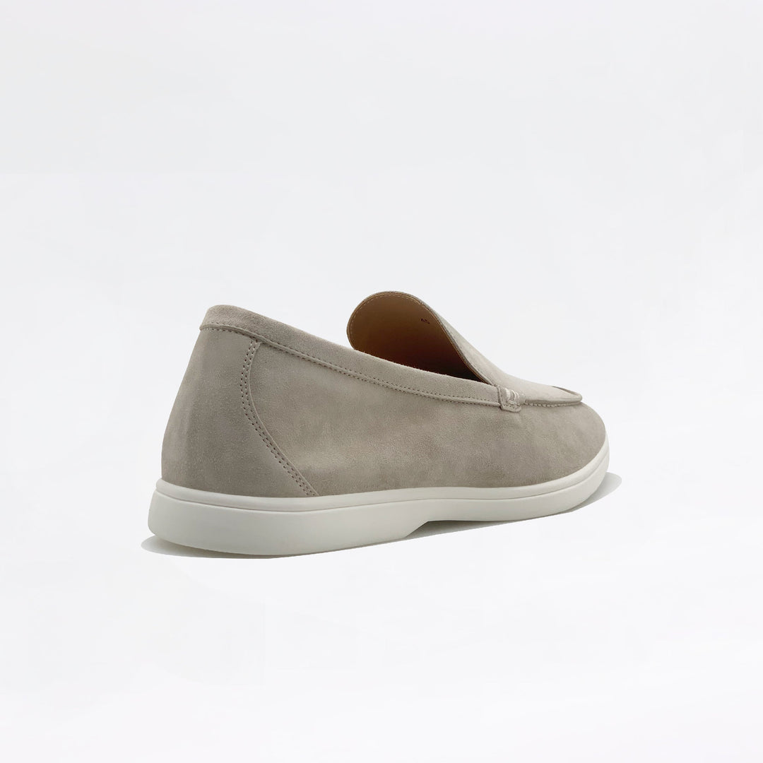 Mocassins en daim - Écru