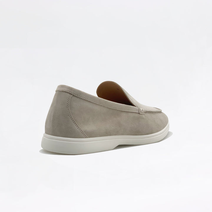 Mocassins en daim - Écru