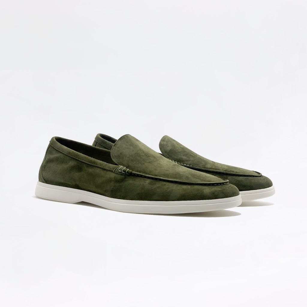Mocassins en daim - Kaki
