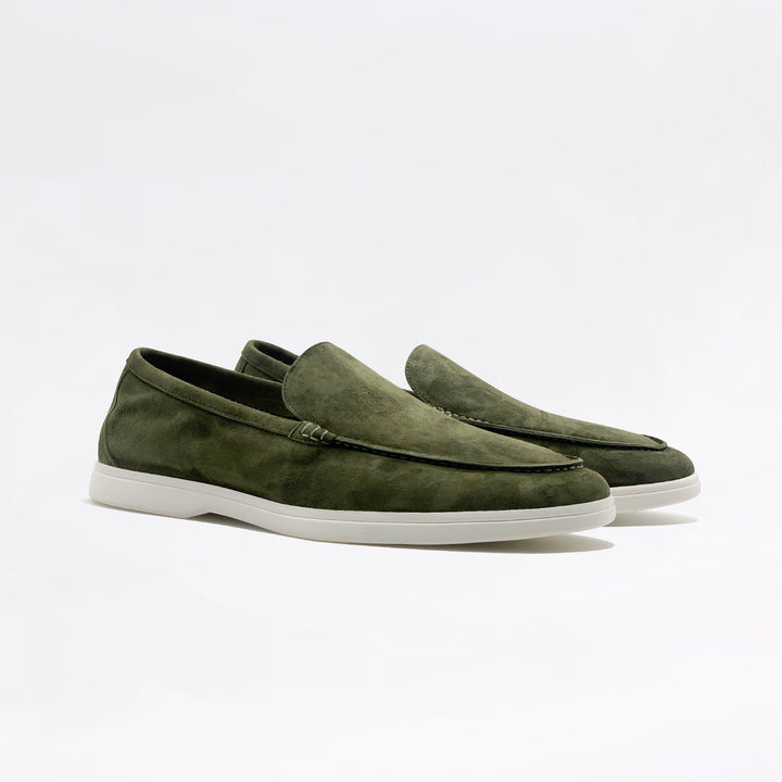 Mocassins en daim - Kaki