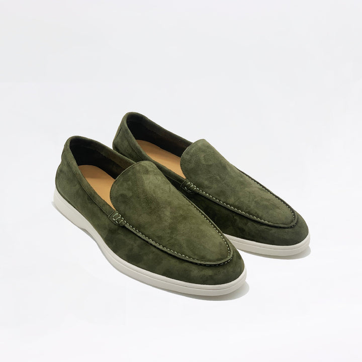 Mocassins en daim - Kaki