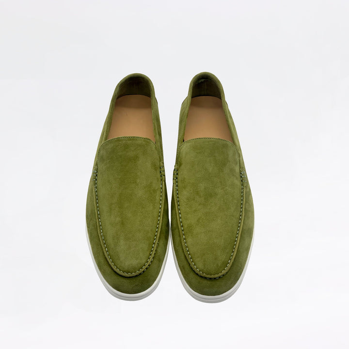 Mocassins en daim - Olive