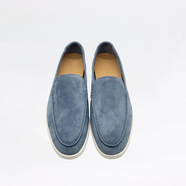 Mocassins en daim - Bleu