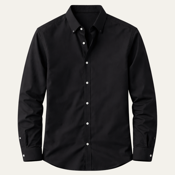 La chemise à col italien Redfield pour homme — Noir
