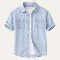 La chemise en denim décontractée pour homme Silvercrest Ridge en 100 % coton